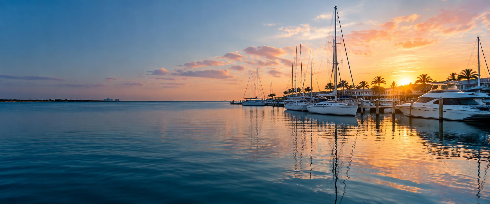 Motor yacht underway on open water